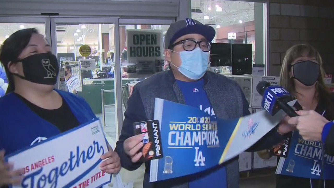 Where you can score official Dodgers World Series champs merchandise