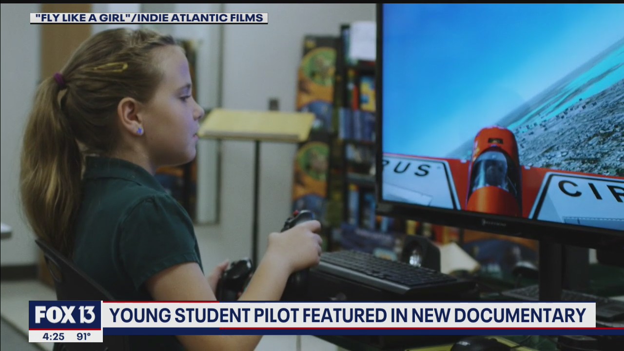 Teen flying student proves it's cool to fly like a girl