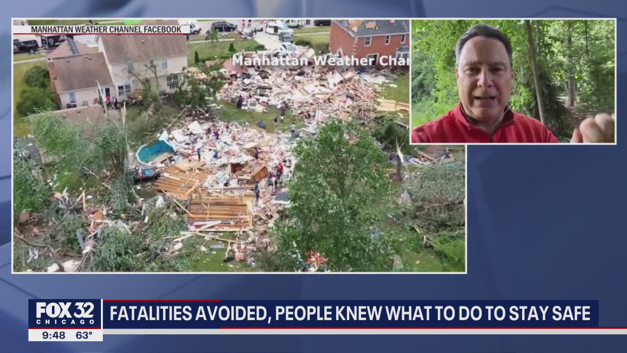 Fatalities avoided, people knew what to do to stay safe when tornado struck Chicago suburbs