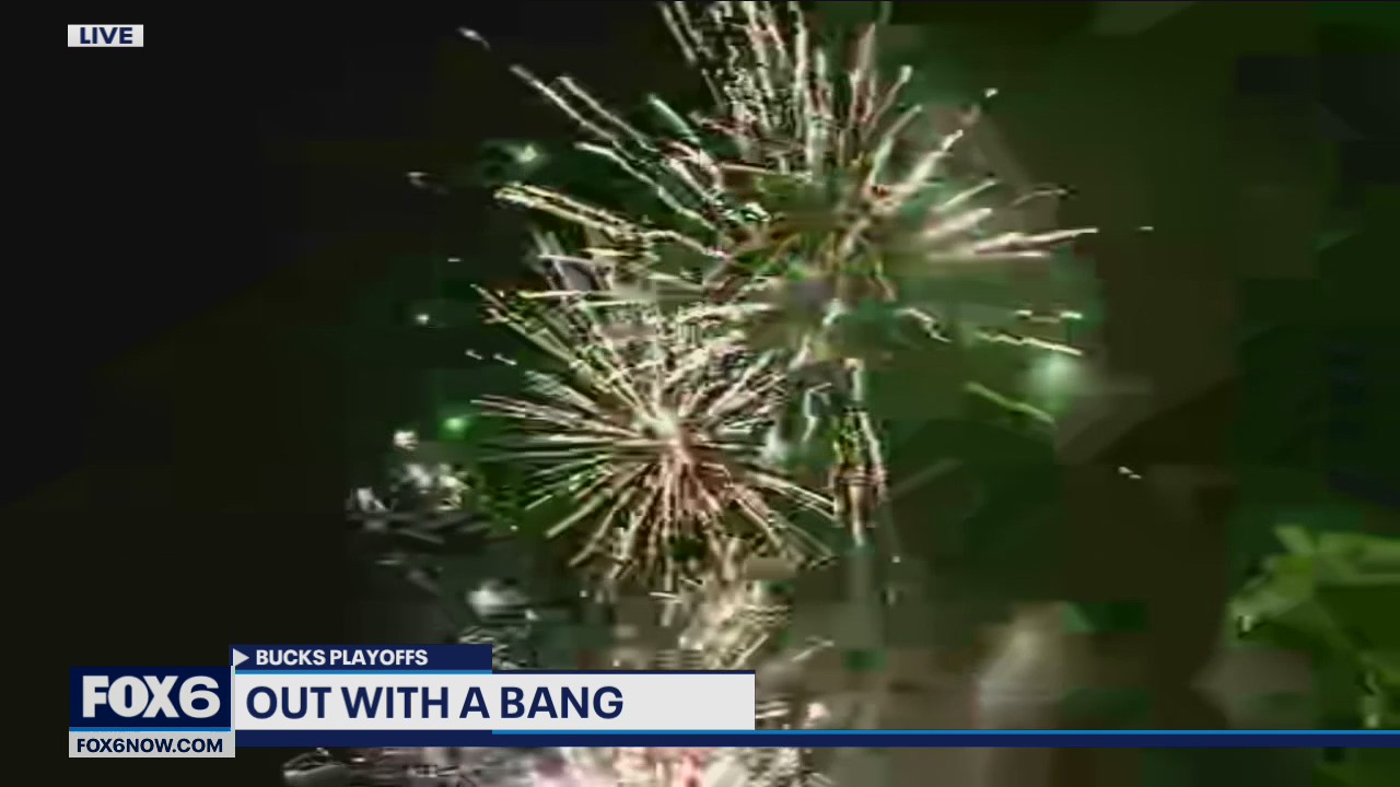 Fiserv Forum fireworks after Bucks win conference title
