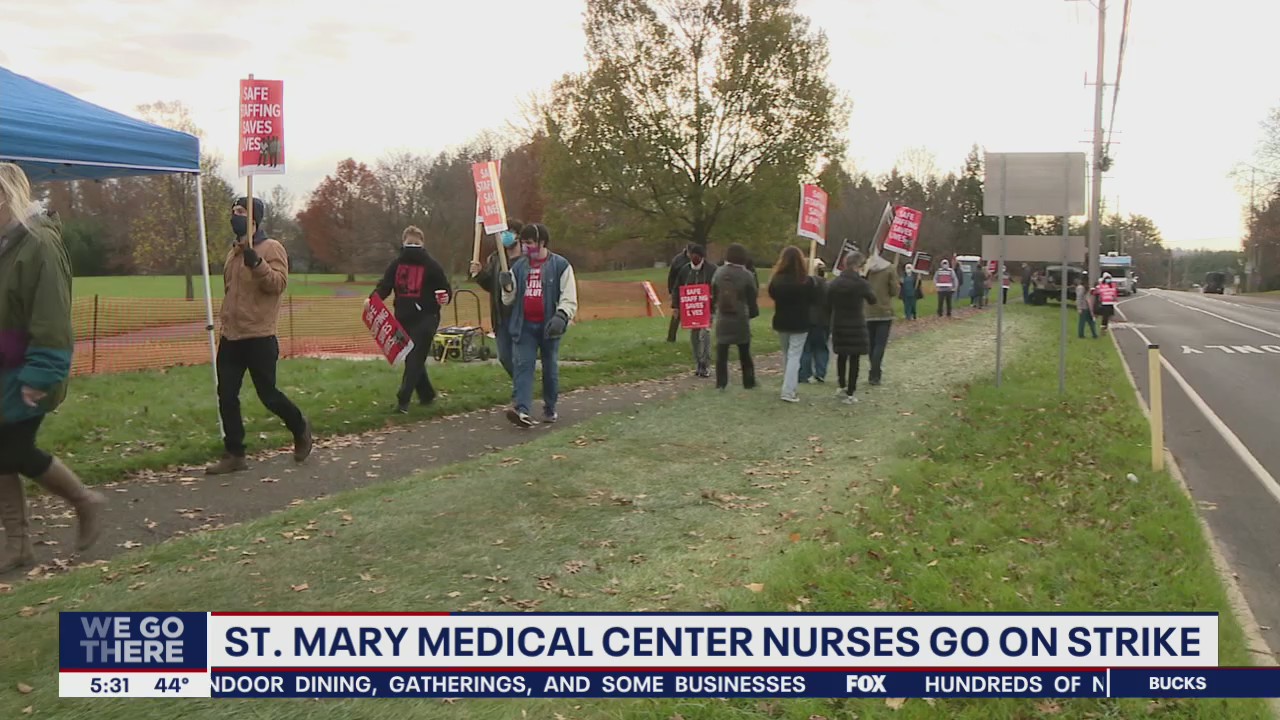 Hundreds of nurses go on strike at St. Mary Medical Center Tuesday