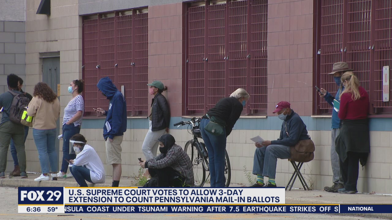 Extension granted to count Pennsylvania mail-in ballots