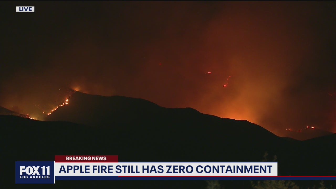 Apple Fire explodes to 12,000 acres with zero containment