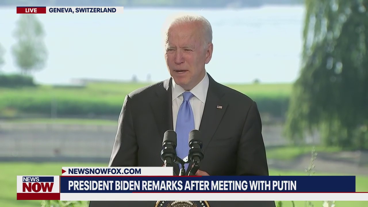 Biden speaks to reporters following Putin summit