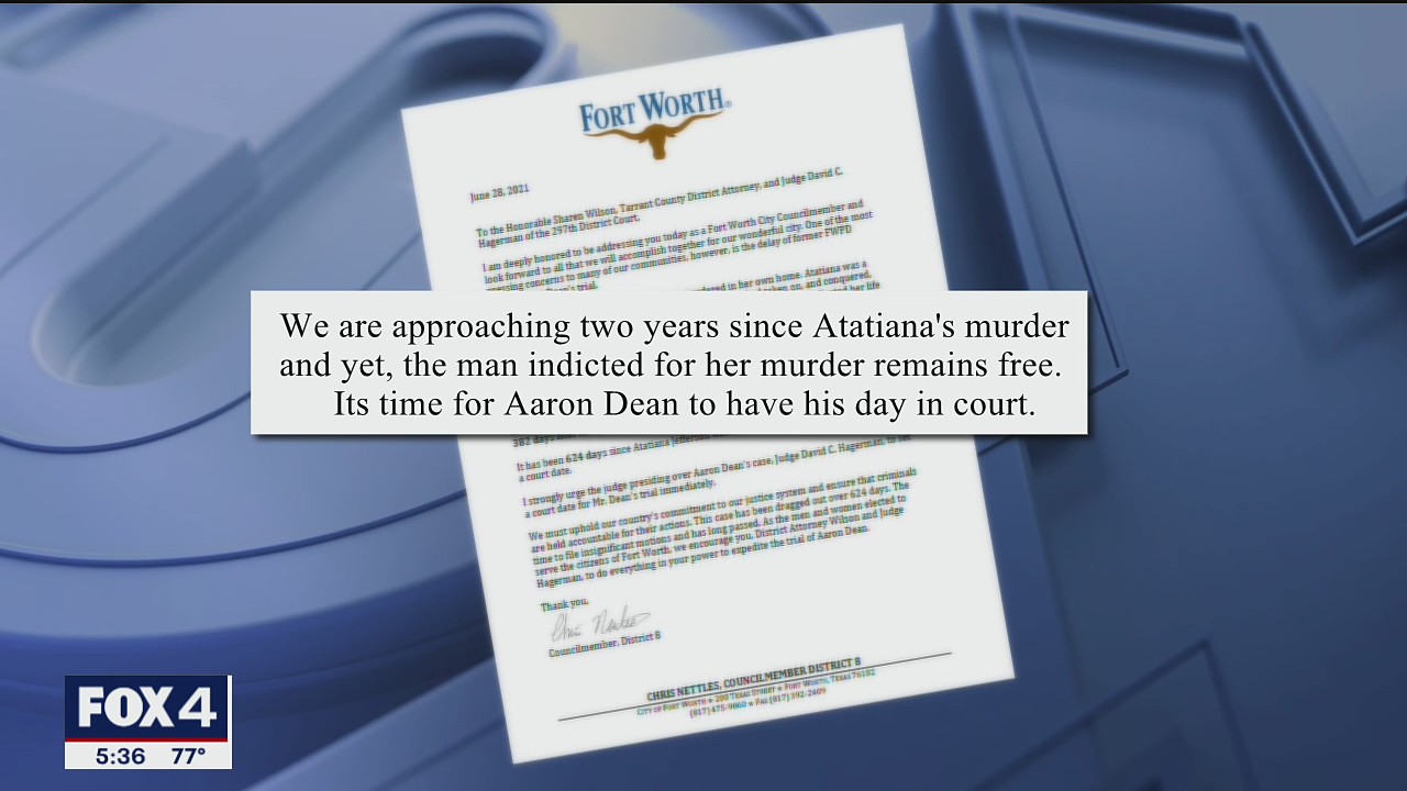 Fort Worth councilman pushes for Aaron Dean trial to move forward