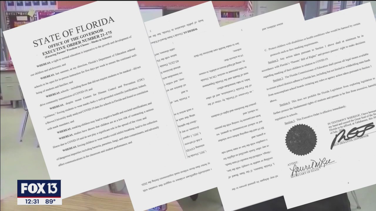 Parents take their challenge against the governor's mask mandate ban to court