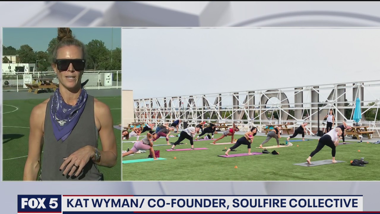 Rooftop yoga at Union Market