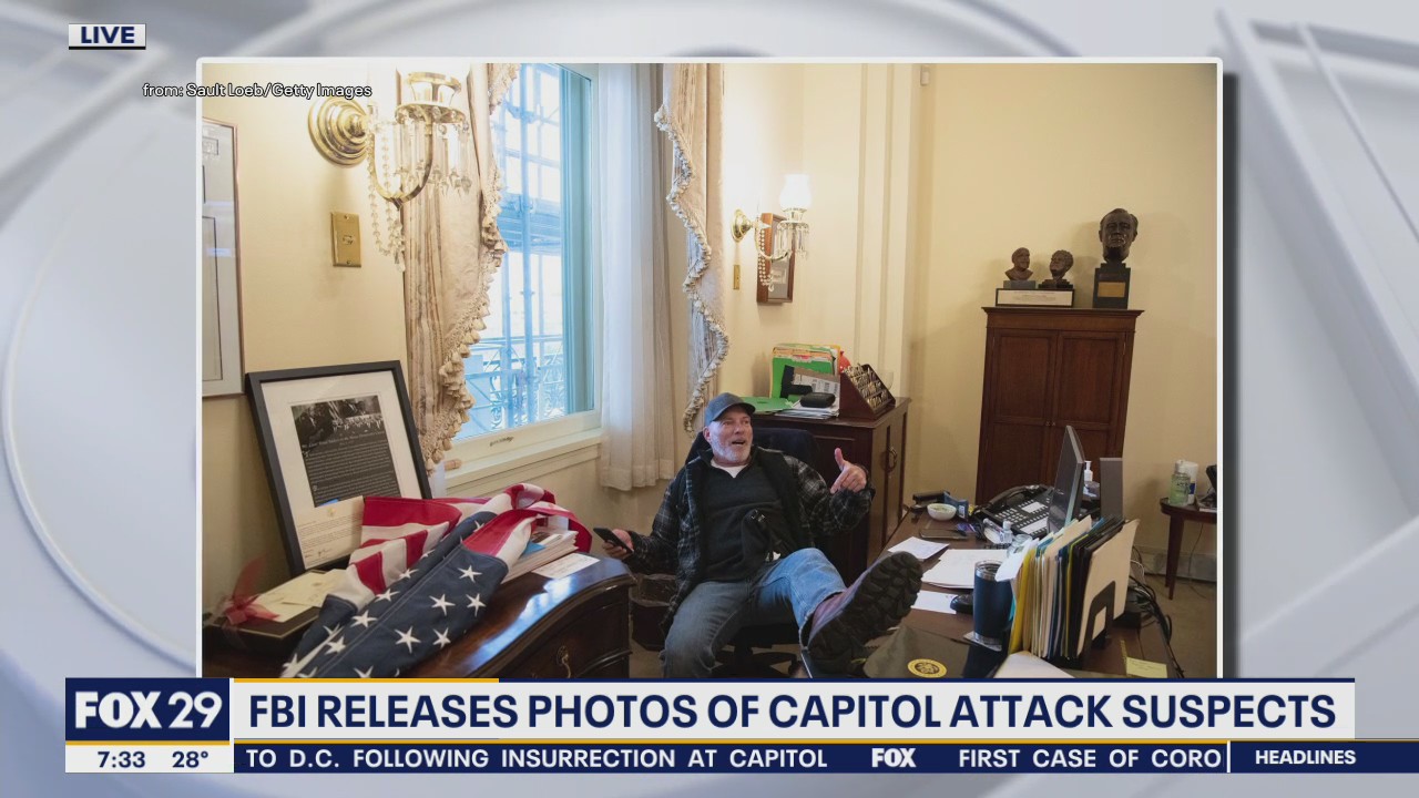 FBI releases photos of Capitol attack suspects