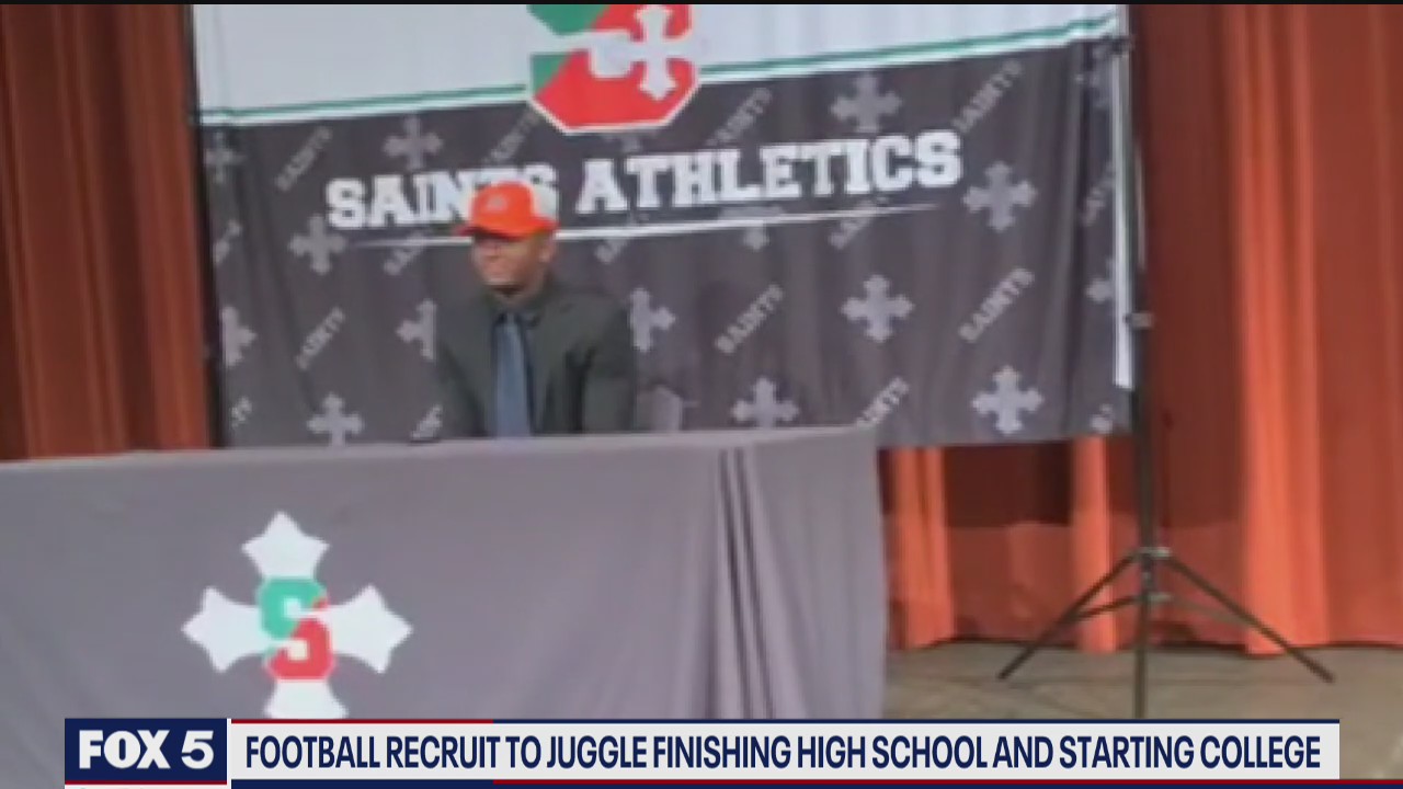 Local football recruit to juggle finishing high school and starting college