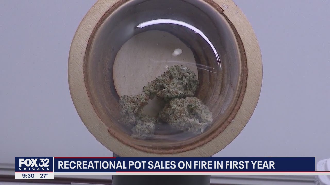 Illinois recreational marijuana sales on fire in first year of legalization