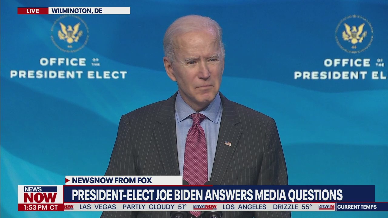 Biden says issue of Trump impeachment up to Congress