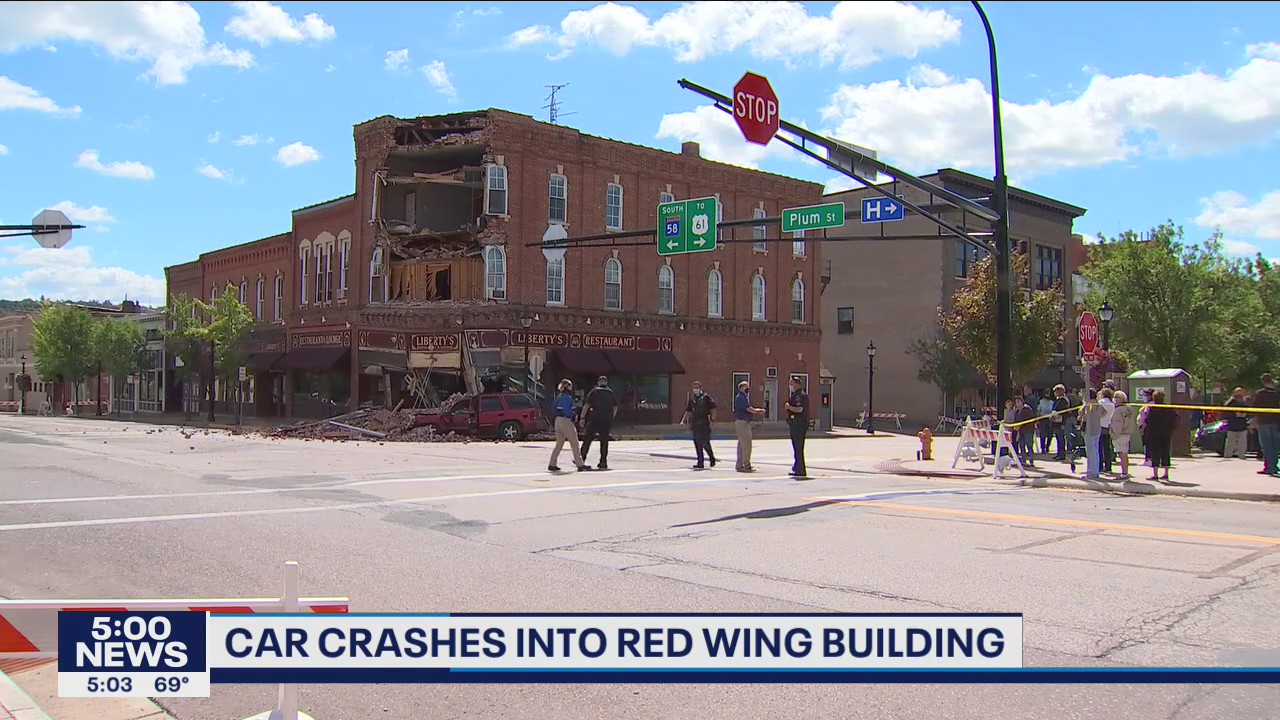 Suspected drunk driver crashes into Red Wing landmark causing a multi-story collapse