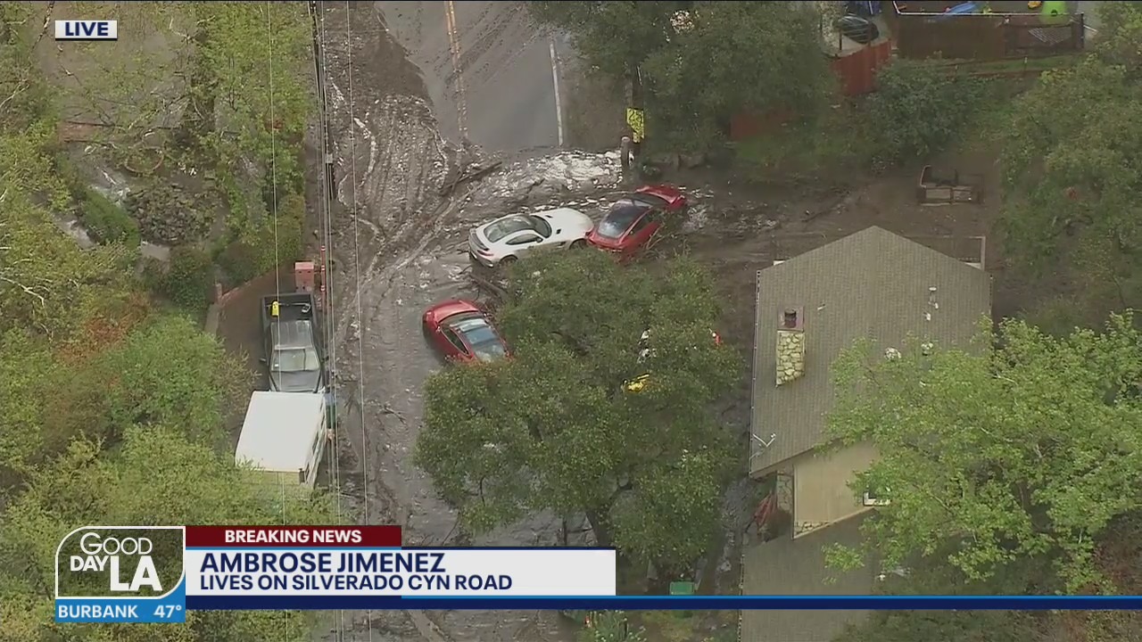 Resident describes waking up to massive mudslide in Silverado Canyon area