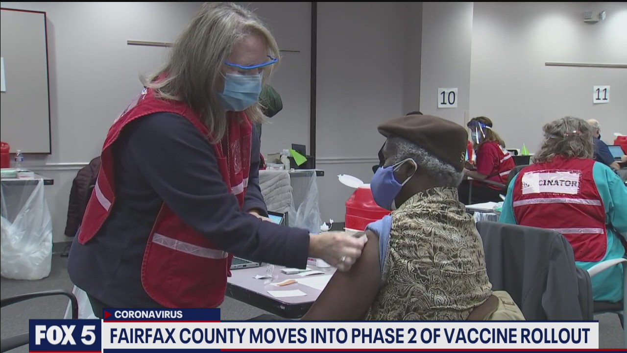 Fairfax County to move into Phase 2 of COVID-19 vaccine rollout