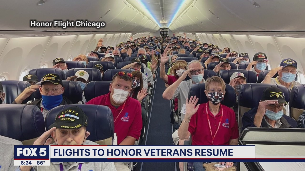Honor Flight for veterans holds first trip since start of COVID-19 pandemic