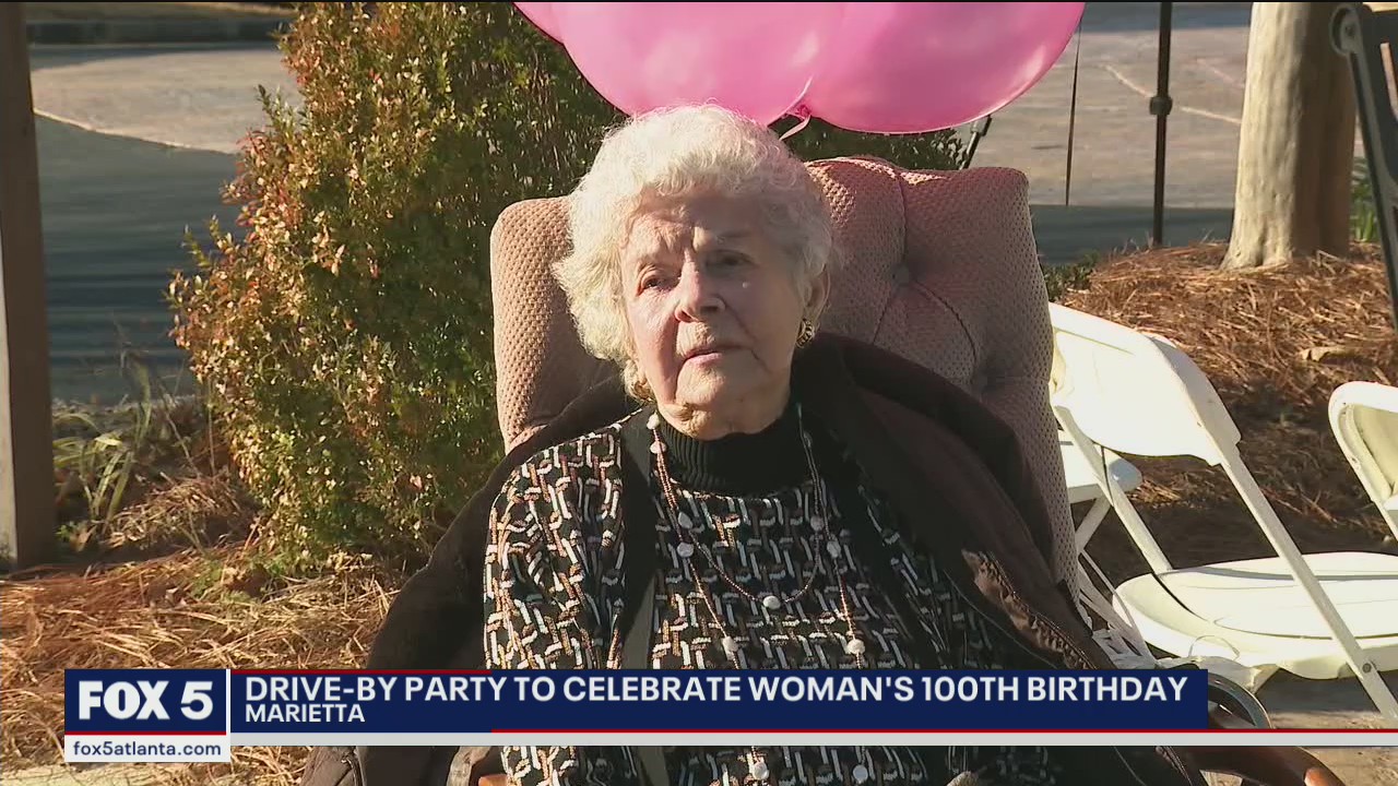 Drive-by party to celebrate Marietta woman's 100th birthday