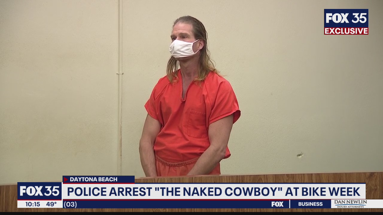 Naked Cowboy appears in court following arrest in Daytona Beach