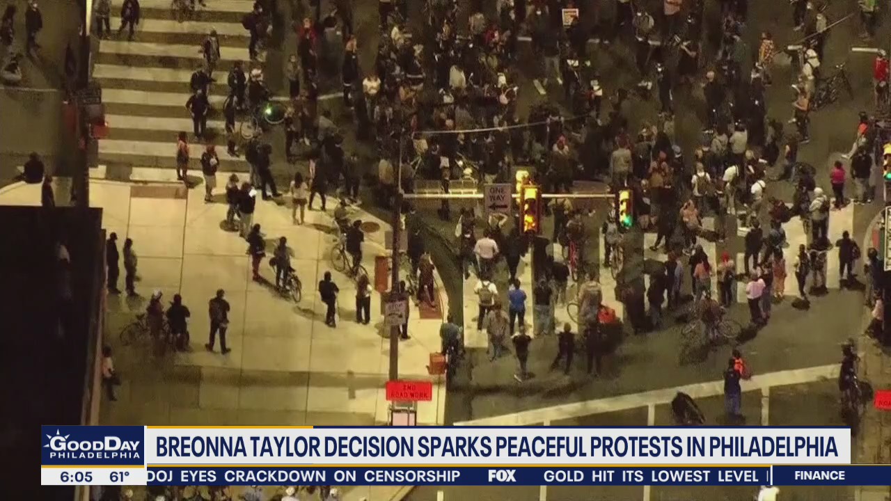Breonna Taylor decision sparks protests in Philadelphia