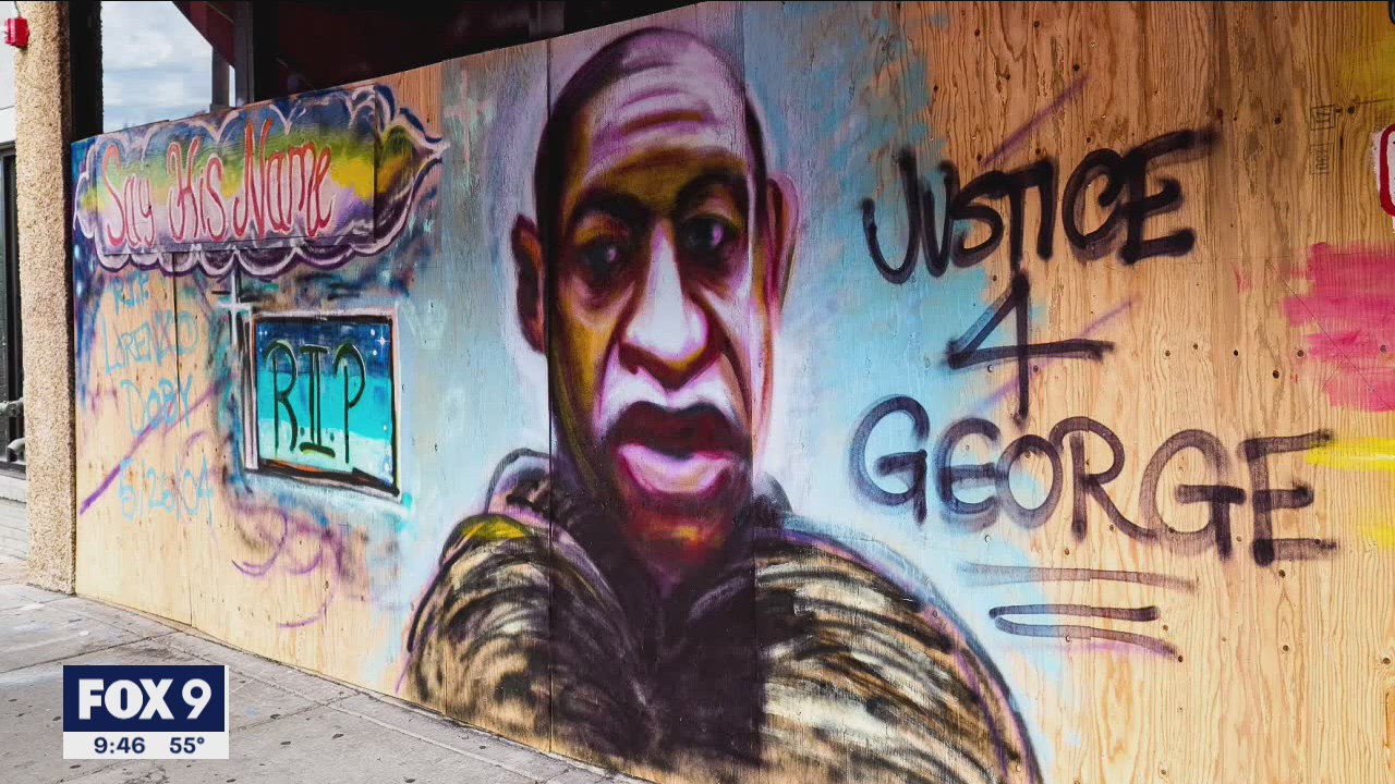 Group prepares to showcase plywood murals made after the death of George Floyd