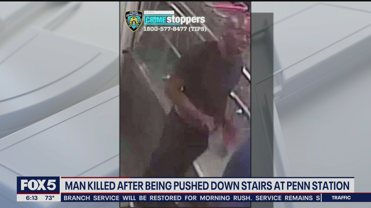 Man killed pushed down subway stairs