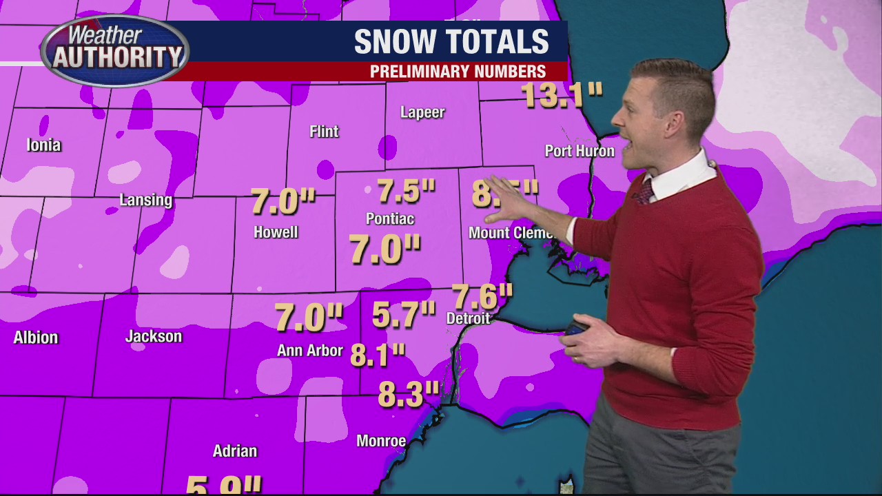 Snow moves out, bitter cold settles into Michigan