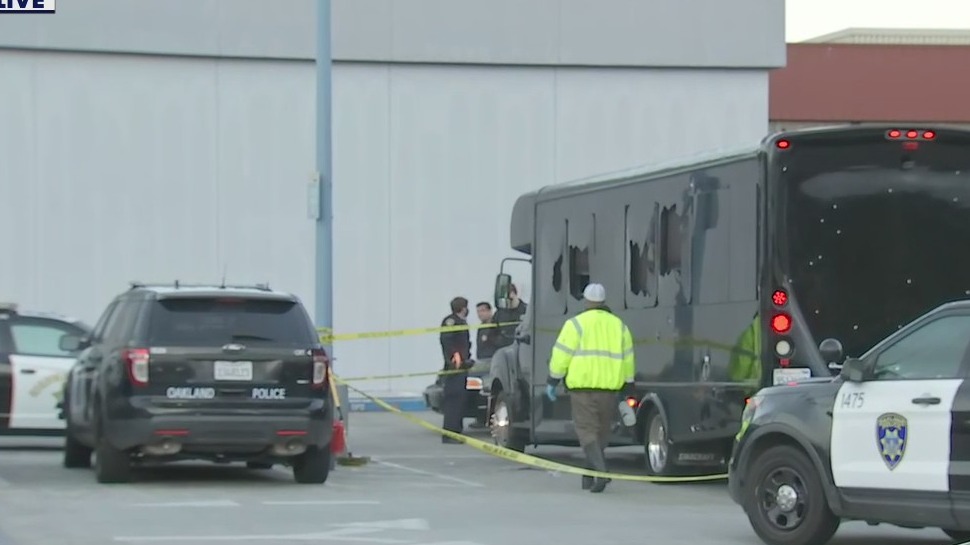 Oakland party bus now at police station