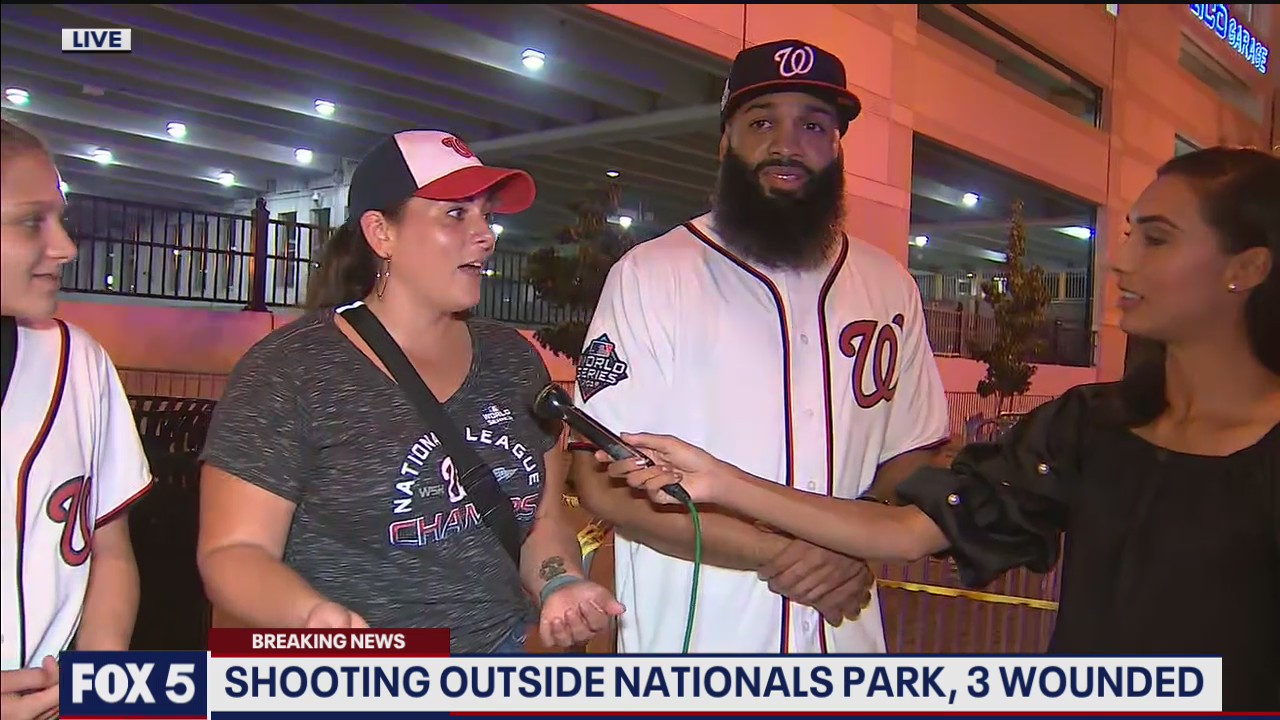 Fans react after Padres-Nats game suspended following shooting outside stadium