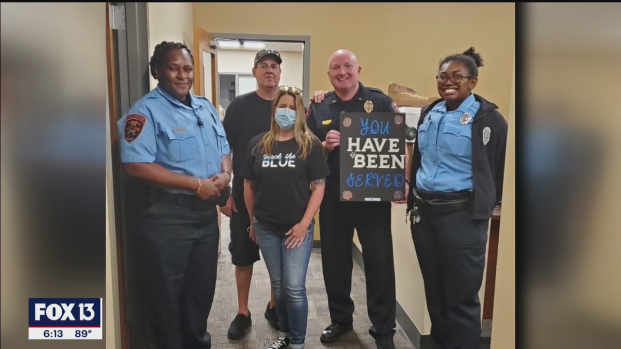 Community shows support to officers