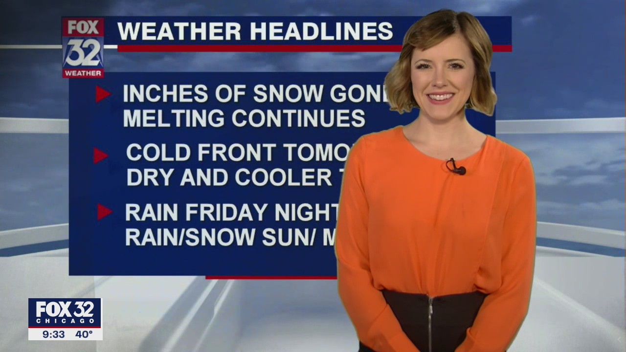 10 p.m. forecast for Chicagoland on Feb. 23