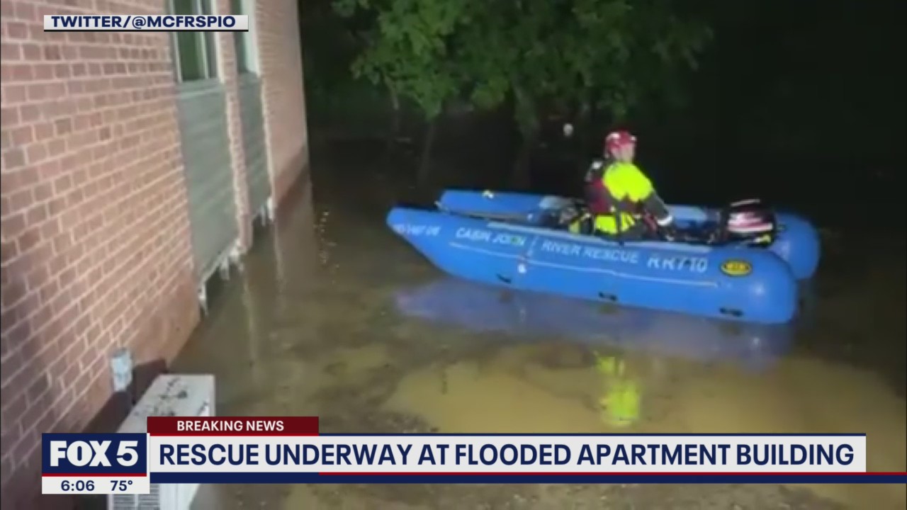 WEATHER ALERT: Residents rescued from flooded apartments in Rockville