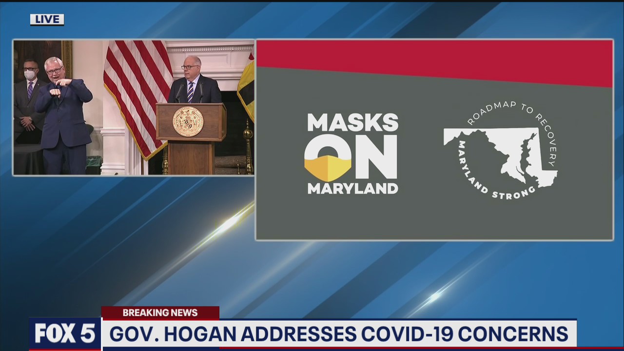 Maryland Gov. Larry Hogan addresses COVID-19 concerns