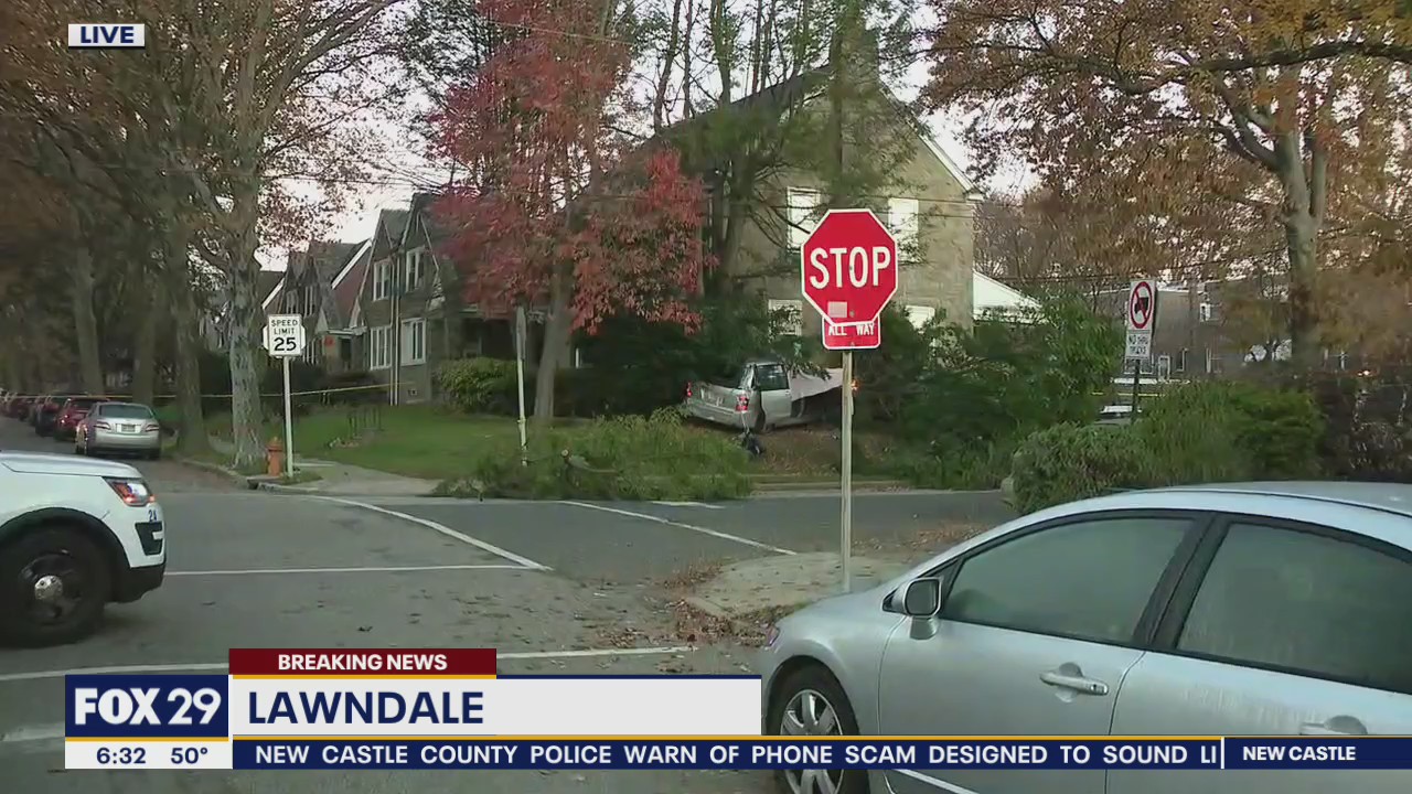 Man found shot dead inside minivan after crash in Lawndale