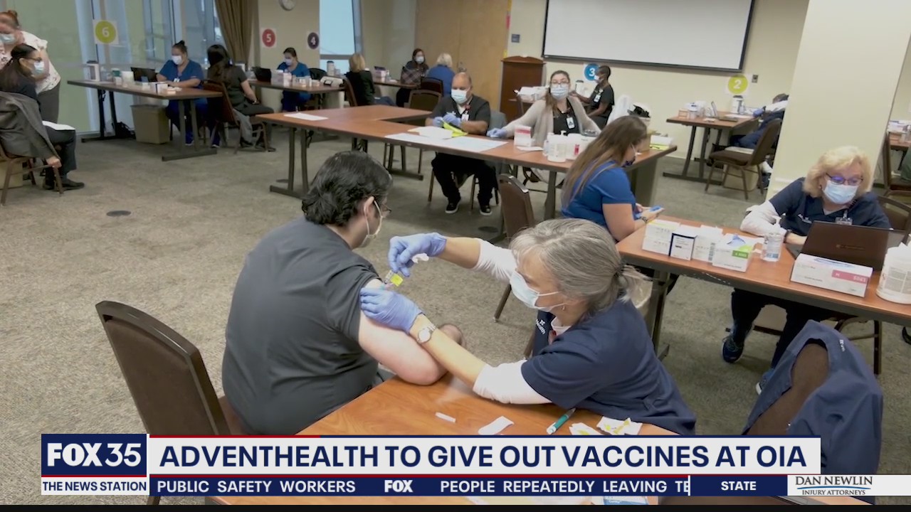 AdventHealth to give out COVID vaccines at OIA