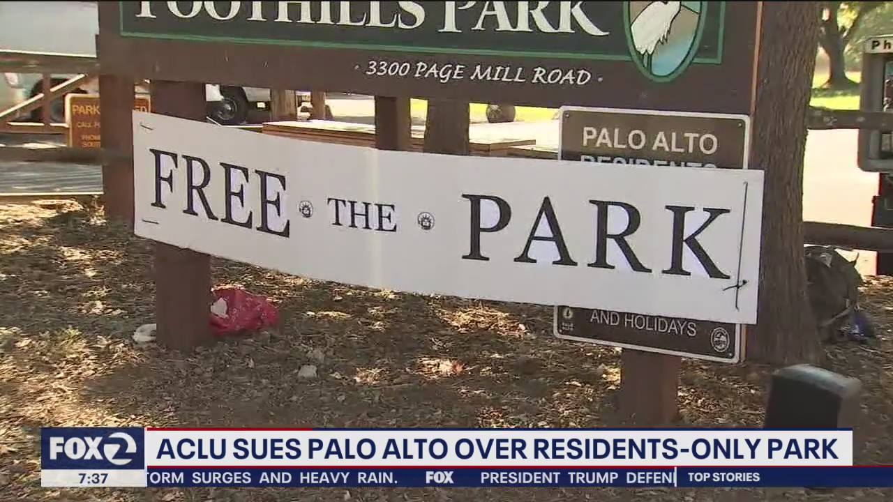 ACLU sues Palo Alto over residents-only park