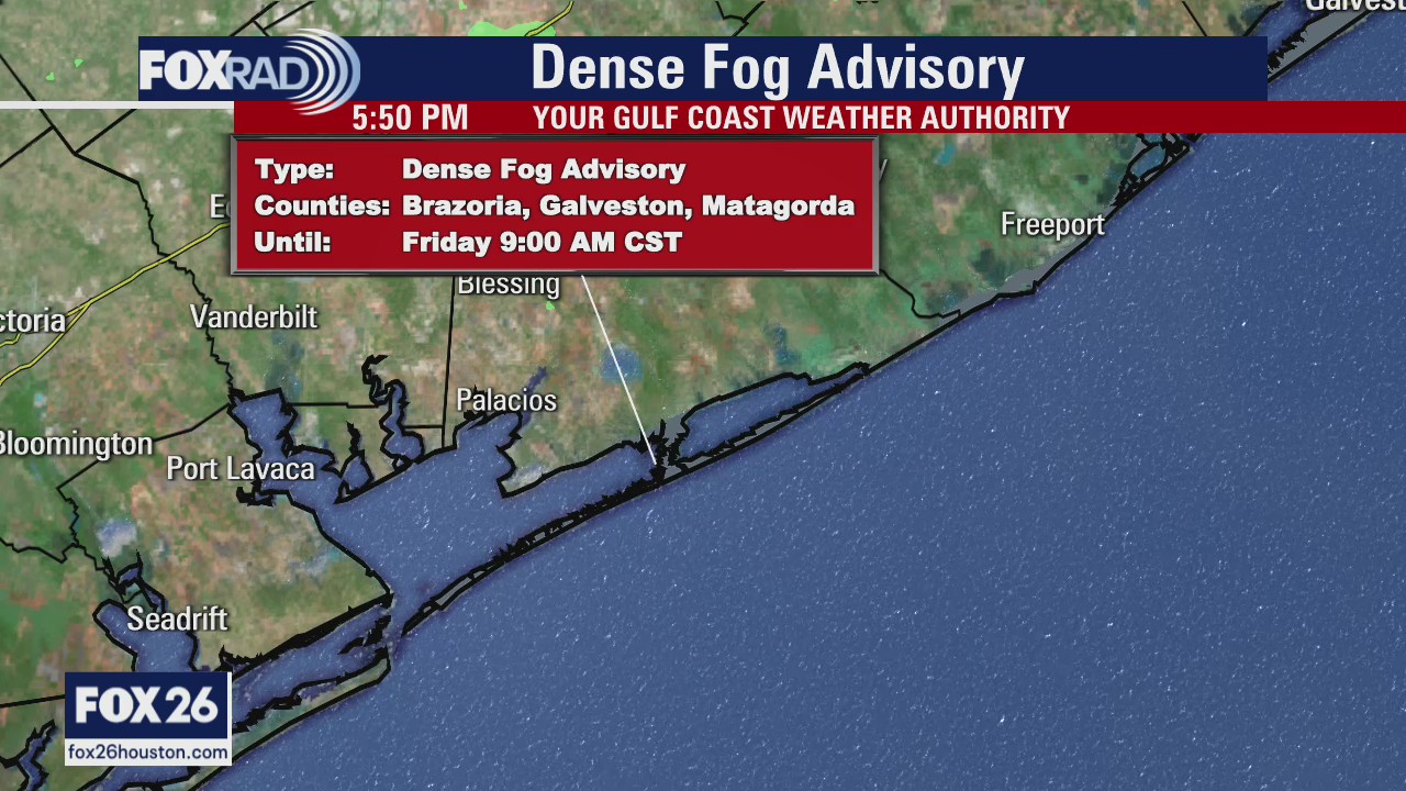 Fog and cloudy skies in the forecast