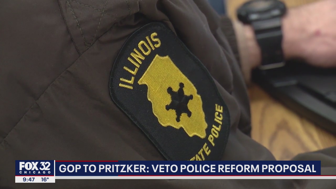 Illinois Republican lawmakers urge Pritzker to veto police reform proposal