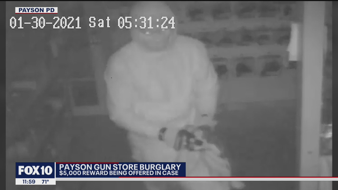 More than a dozen handguns stolen from Payson store