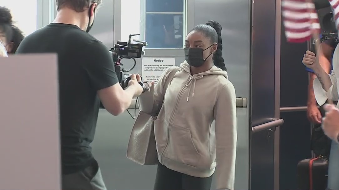 Spring's Simone Biles returns home after competing in 2020 Olympics