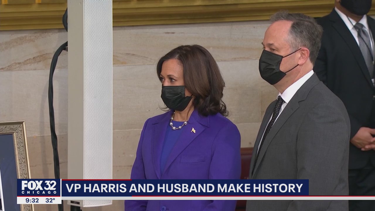 Vice President Kamala Harris and husband make history