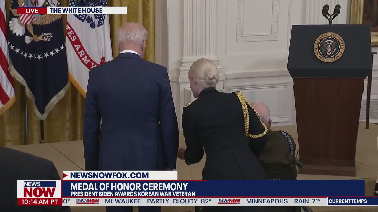Medal of Honor Ceremony: Army Ranger veteran receives Medal of Honor for Korean War heroism