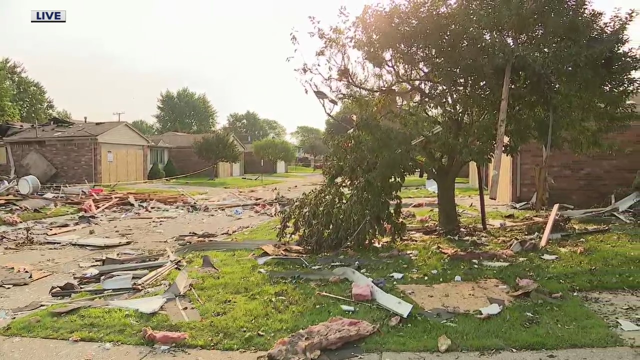 Crews cleaning up wreckage from massive home explosion in Warren Sunday night