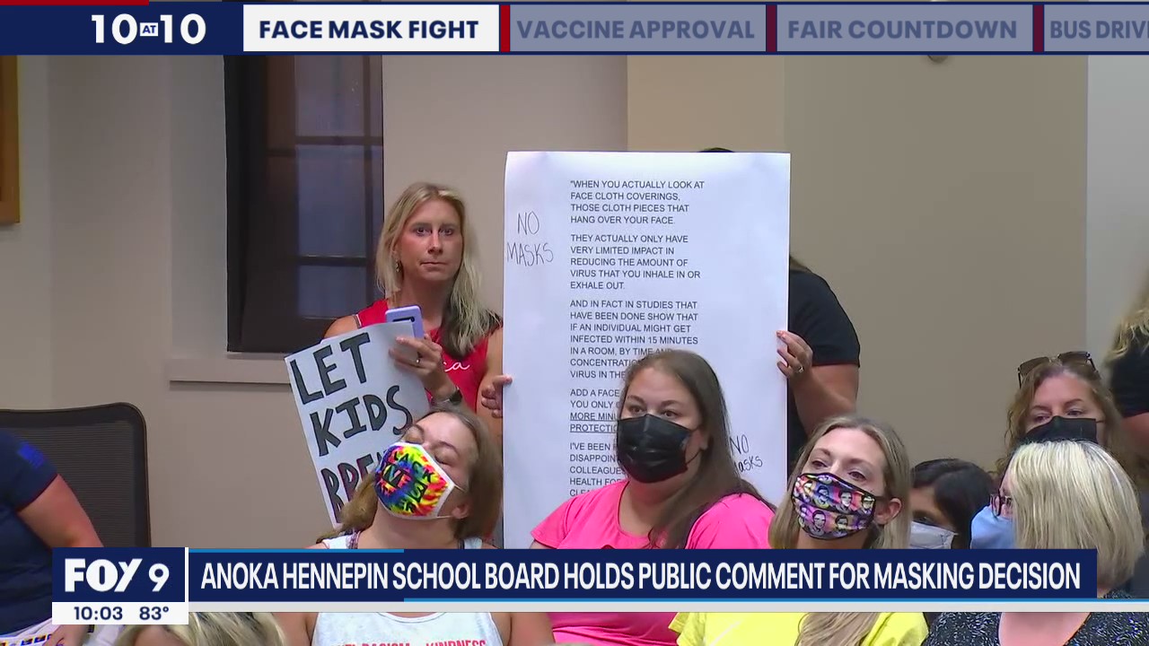 Tensions rise at Anoka-Hennepin school board meeting over masking decision
