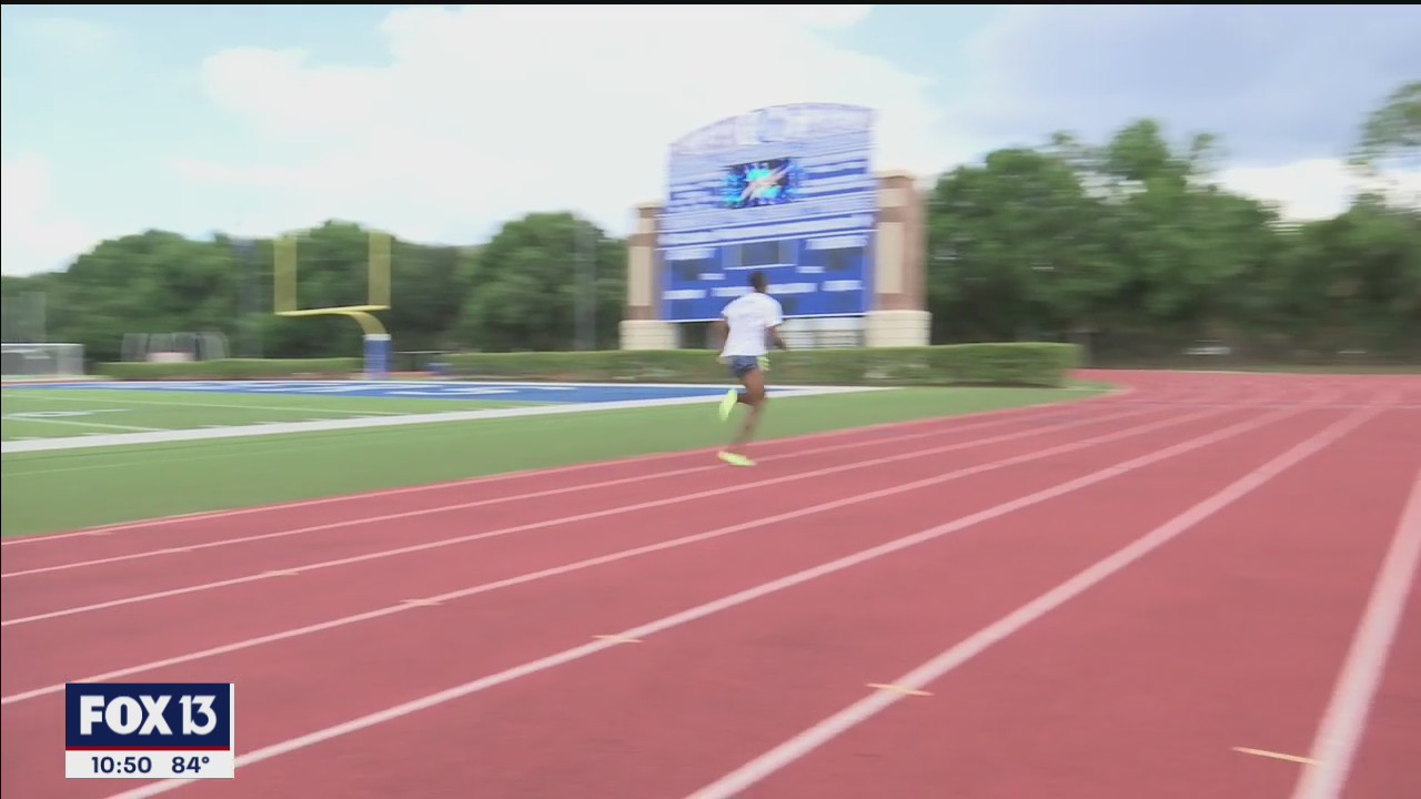 Hillsborough sprinter breaks Bolt record