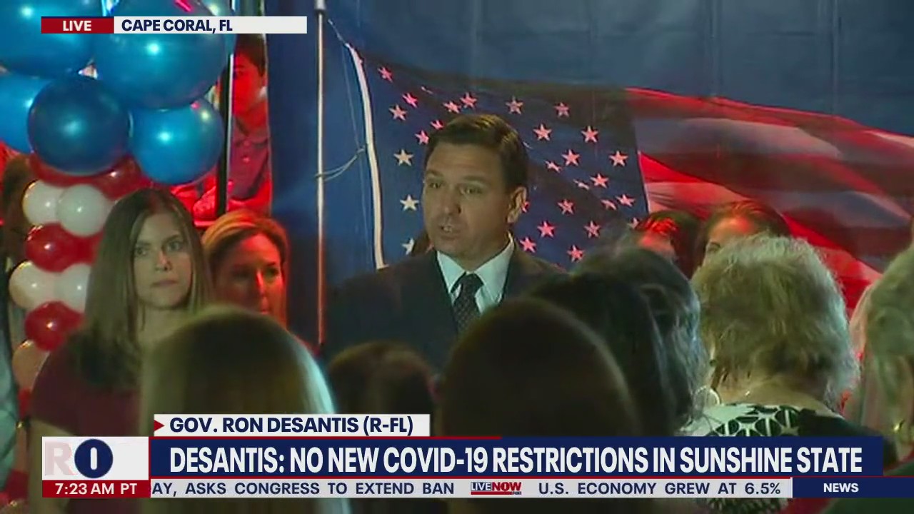 'We don't have mandates' | Gov. DeSantis to not enforce new COVID-19 restrictions | LiveNOW from FOX