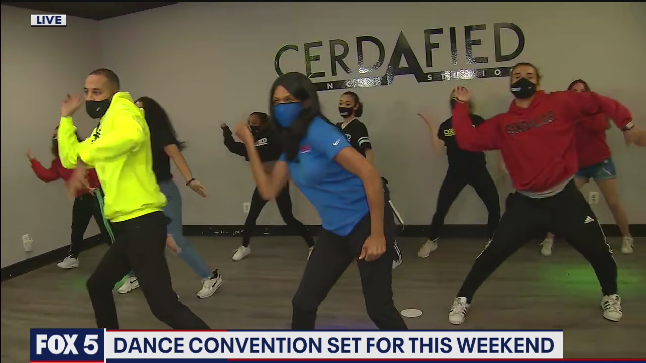 FOX 5 meteorologist Gwen Tolbart shows off her moves