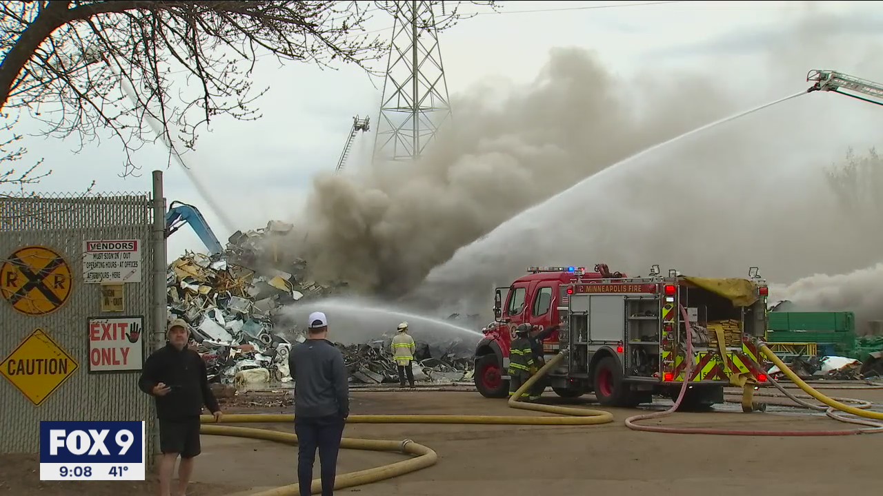 Fire breaks out at Northern Metal Recycling facility in Minneapolis