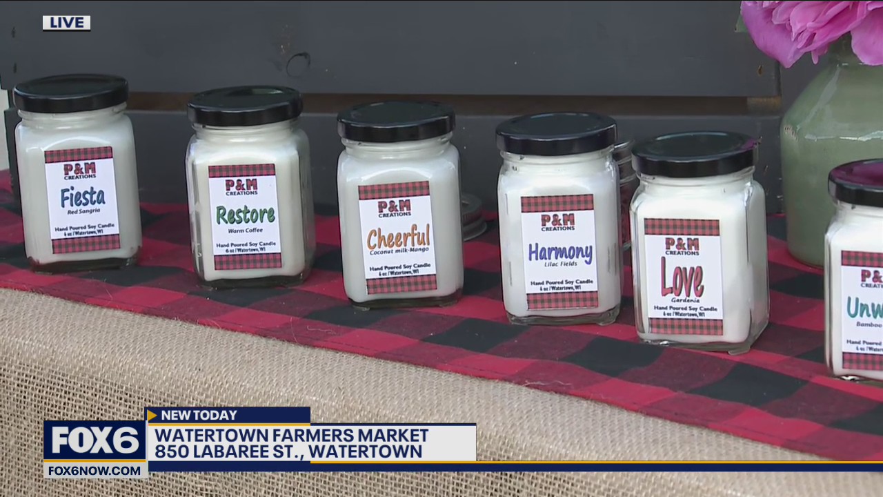 Whether you're trying to create a mood through the subtle scents of candles or melts, the Watertown Farmers Market has some great options