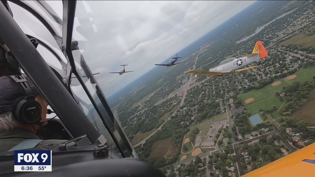 Pilots unite for 9/11 tribute flyover over Fort Snelling National Cemetery