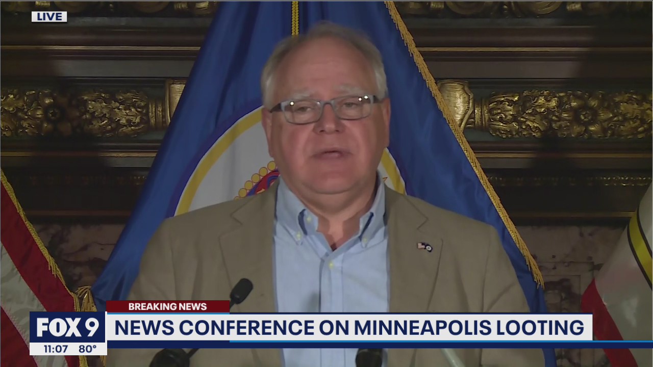 Minnesota Governor Walz deploys Minnesota National Guard in response to looting