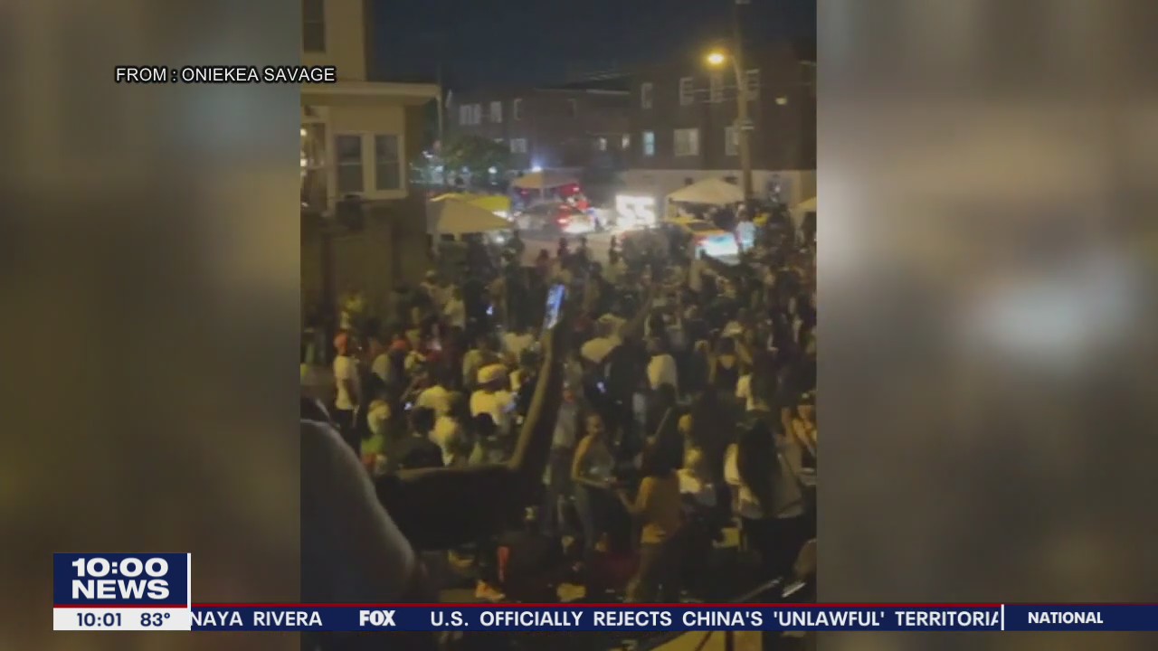 Videos surface online of apparent block party in Southwest Philadelphia